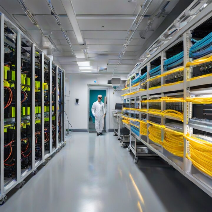 Cableado estructurado, redes de datos, tableros eléctricos para Hospital Perrupato, Escuela de Medicina Nuclear (FUESMEN)