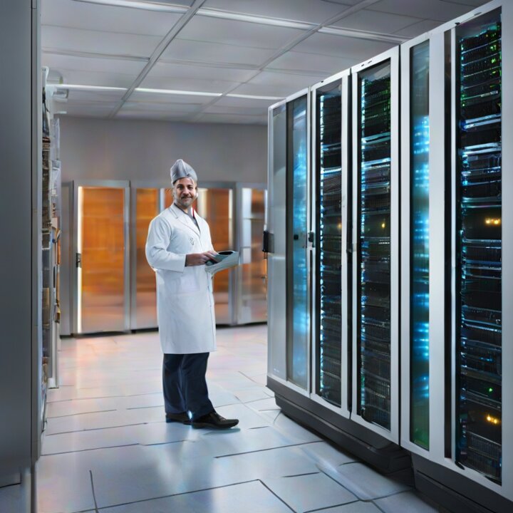 Infraestructura Hospitalaria: Rack y patch panel - Hospital A Italo Perrupato